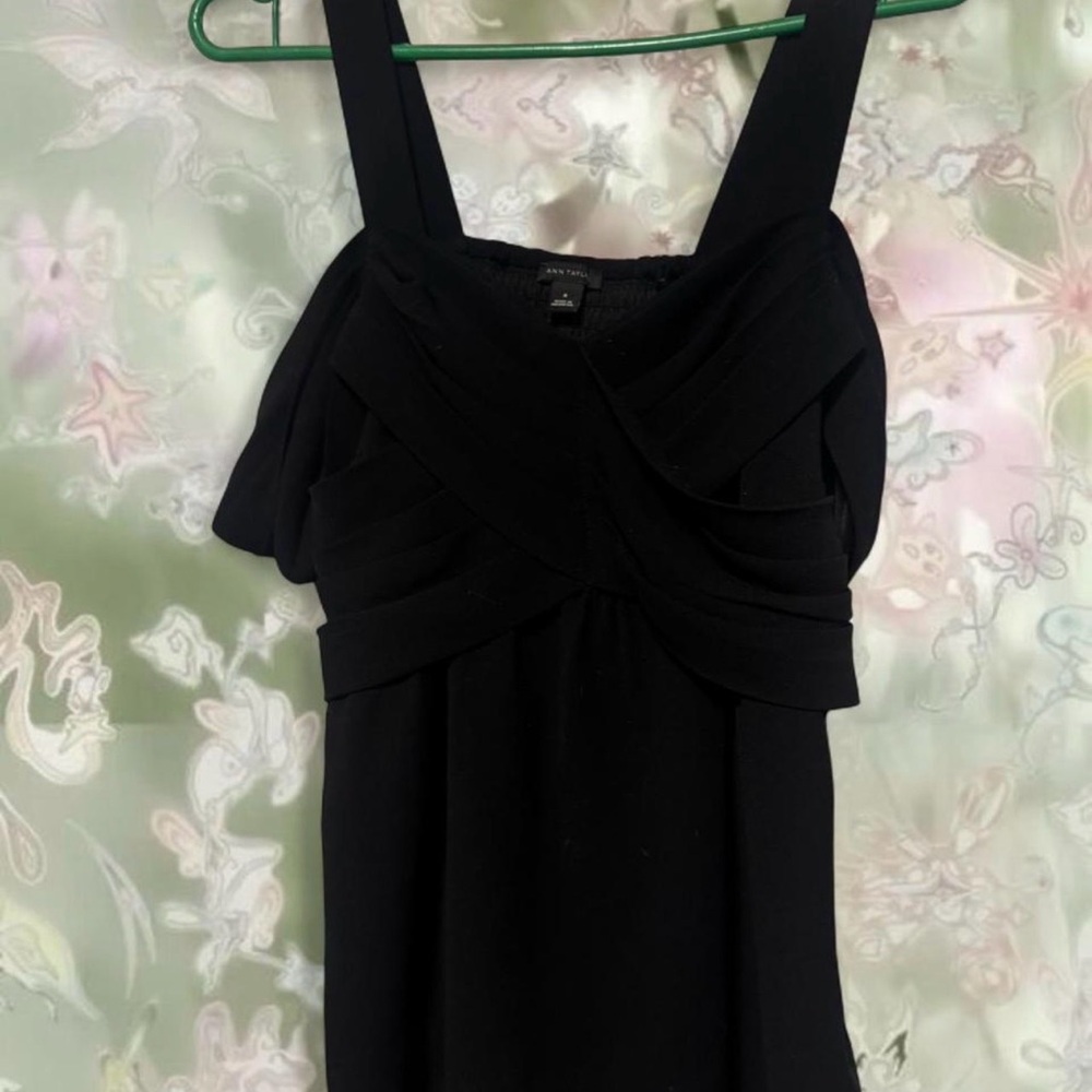 Ann Taylor Black Babydoll Top | Off-Shoulder | Women’s Medium
